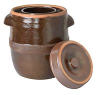 M.A.T. 20l + Lid, Ceramic - Ceramic Sauerkraut Pickling Crock