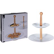 M. A. T. tray 2 tiers round 16,5cm, 24cm porcelain/wood - Tray