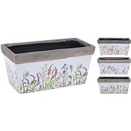 M. A. T. decorative packaging 20,8x10,5x10cm with print, ceramic mix of decors - Decorative Planter