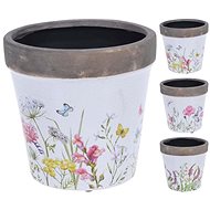 M. A. T. decorative packaging 16x15,8cm with print, ceramic, mix of decors - Decorative Planter