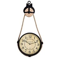 Clock on pulley with rope 73x33x4cm - Wall Clock