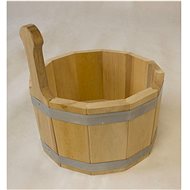 vědro  5l, 1 držák, dřev.olše - Vědro do sauny
