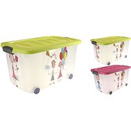 M. A. T. storage box 60x40x30cm on wheels with lid PH for children - Storage Box