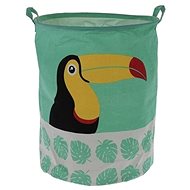 M. A. T. toy basket 40x50cm, foldable, with handles, textile. mix of decors - Storage Box