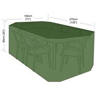M.A.T. Group Plachta krycí na set 6 židlí+obdél.stůl 270 x 180 x 89 cm - Garden Furniture Cover
