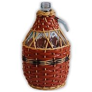 M. A. T. Group Braided demijohn, volume 3 l, mix of colours - Demijohn