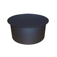 Eurometal smoke cap 160mm t.1,5mm BLACK - Flue cap