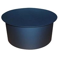 Eurometal smoke cap 125mm t.1,5mm BLACK - Flue cap