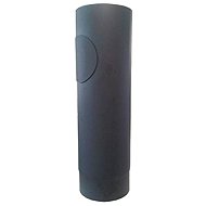 Eurometal smoke pipe with opening 130mm/ 250 t.1,5mm BLACK - Flue Pipe