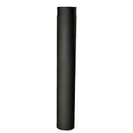 Eurometal smoke pipe 130mm/1000 t.1,5mm BLACK - Flue Pipe