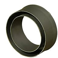 Eurometal chimney reducer 160/120mm (d.80mm) t.1,5mm BLACK - Flue Pipe
