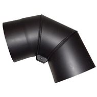 Eurometal smoke elbow 150mm/90deg. t.1,5mm BLACK - Elbow Flue Pipe