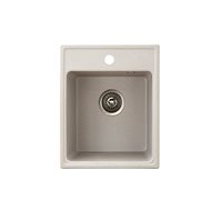 Metalac grey sink X Granite Quadro 40, 400 × 500 mm - Granite Sink