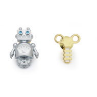 MTM set 2 odznaků Robot & klíček - Brooch