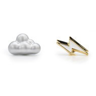 MTM set 2 odznaků Mrak & blesk - Brooch