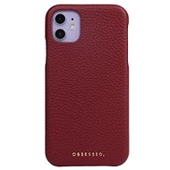 OBSESSED. Leather case iPhone 12 Pro burgundy - Phone Case