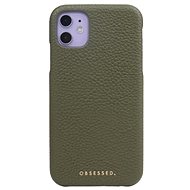 OBSESSED. Leather case iPhone 12 Pro khaki - Phone Case