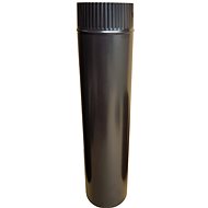 Flue pipe, 150 mm, enamel black, 0,5 m - Flue Pipe