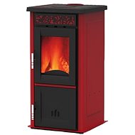 Alfa Plam AMELIA*ECO 8 kW red, top 120 mm - Wood Stove
