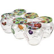 IGOTREND Zavařovací sklenice AMFORA TWIST, objem 550 ml + víčko, průměr 82 mm  - balení 6 ks - Canning Jar