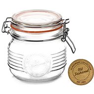 IGOTREND Dóza s patentním víkem FASHION, objem 0.5l, sklo - Dóza