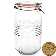 IGOTREND Dóza s patentním víkem FASHION, objem 3l, sklo - Dóza