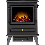 Fired Up Adam Hudson, black - Electric Fireplace
