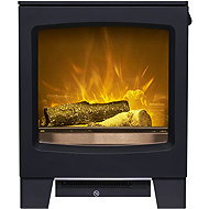 Fired Up Acantha Lunar, anthracite grey - Electric Fireplace