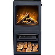 Fired Up Acantha Lunar XL, anthracite grey - Electric Fireplace