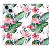 iSaprio Flamingos Pattern pro iPhone 15 - Phone Cover