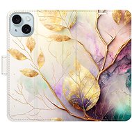iSaprio Gold Leaves 02 pro iPhone 15 Plus - Phone Cover