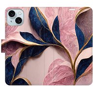 iSaprio Pink Leaves pro iPhone 15 Plus - Phone Cover