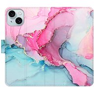 iSaprio PinkBlue Marble pro iPhone 15 Plus - Phone Cover