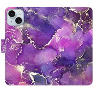 iSaprio Purple Marble pro iPhone 15 Plus - Phone Cover