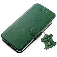 Mobiwear kožené flip na Samsung Galaxy A14 - Zelené - Puzdro na mobil