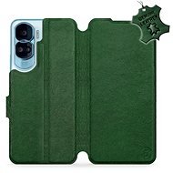 Mobiwear kožené flip pro Honor 90 Lite 5G - Zelené - L_GRS - Phone Case
