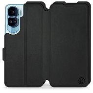 Mobiwear Soft Touch flip pro Honor 90 Lite 5G - Černé - Phone Case