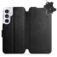Mobiwear flip leather book for Samsung Galaxy A55 5G Black L_BLS - Phone Case