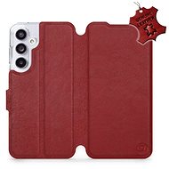 Mobiwear flip leather book for Samsung Galaxy A55 5G Dark Red L_DRS - Phone Case