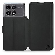 Mobiwear Soft Touch flip book for Xiaomi Poco X6 Pro 5G - Black - Phone Case