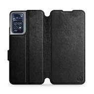 Mobiwear leather flip book for Xiaomi Note 12 Pro 4G - Black - L_BLS - Phone Case