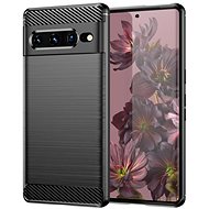 Carbon Case Flexible silicone cover for Google Pixel 7 Pro, black - Phone Cover