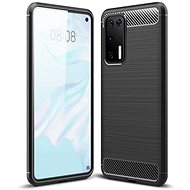 Carbon Case Flexible silikonový kryt na Huawei P40, černý - Phone Cover