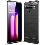 Carbon Case Flexible silikonový kryt na LG K61, černý - Phone Cover