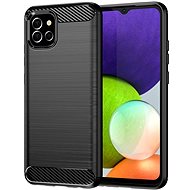 Carbon Case Flexible silikonový kryt na Samsung A03S EU (166.5), černý - Phone Cover