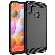 Carbon Case Flexible silikonový kryt na Samsung Galaxy A11 / M11, černý - Phone Cover