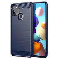 Carbon Case Flexible silikónový kryt na Samsung Galaxy A21s, modrý - Phone Cover