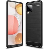 Carbon Case Flexible silikonový kryt na Samsung Galaxy A42 5G, černý - Phone Cover