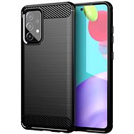 Carbon Case Flexible silicone cover for Samsung Galaxy A72 4G, black - Phone Cover
