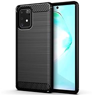 Carbon Case Flexible silikonový kryt na Samsung Galaxy S10 Lite, černý - Phone Cover